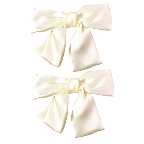 FRCOLOR 2st Schleife Haarnadel Kinderbögen Haarschleifennadeln Große Haarspange Aus Satinschleife Kinder Bunte Bögen Bowknot Haarschleifen Bowknot-haarspange Fräulein Die Seide Stift Feder von FRCOLOR