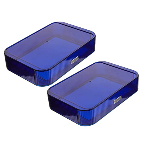 FRCOLOR 2stücke Aufbewahrungsbox Für Make-up-organizer Mit Schublade Kosmetik-aufbewahrungs-organizer Make-up-aufbewahrungsbox Aufbewahrungshalter Für Kleinigkeiten Lagerung Box von FRCOLOR