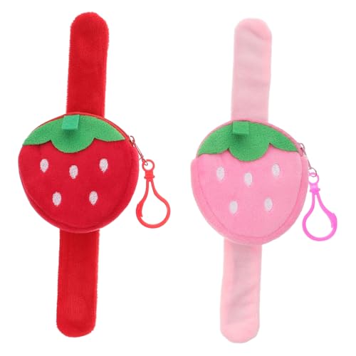 FRCOLOR 2 Stück Schnapparmband mit Erdbeer Lustige Handgelenkbänder für Erwachsene Party Mitgebsel für Geburtstagsfeiern Halloween und Mehr von FRCOLOR