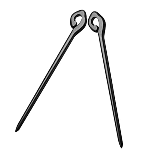 FRCOLOR 2 Stück Schwarze Haarstäbchen Antike Chinesische Haarnadeln aus Holz Langlebige Haarschmuck Sticks für Damen Vielseitiges Accessoire für Dutt und Hochsteckfrisuren von FRCOLOR