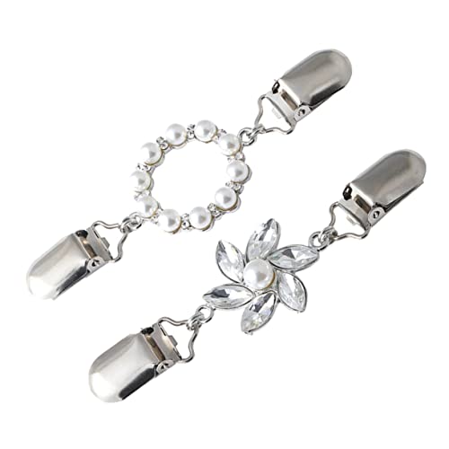 FRCOLOR 2 Stück Seidenschal Brosche mit Legierungsverschluss Stilvolle Accessoires für Damen Verschiedenen Farben für Schals und Kleidung von FRCOLOR