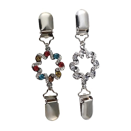 FRCOLOR 2 Stück Seidenschal Schnalle mit Perlen Brosche Kreative Corsage für Kleidung für Partys Feierliche Anlässe Vielseitig Einsetzbar Dekoration für Schals Umhänge von FRCOLOR