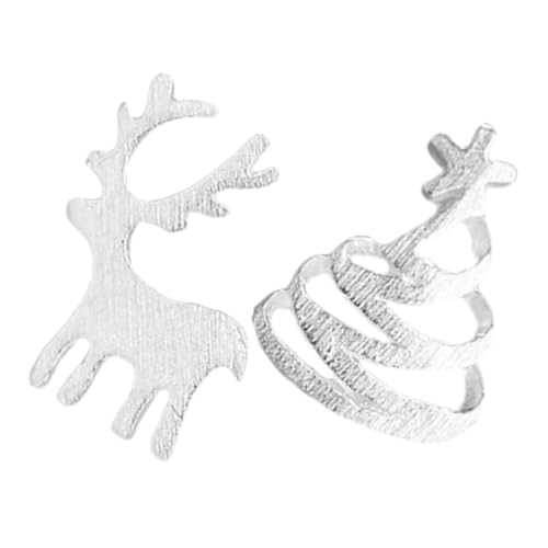 FRCOLOR 2 Stück Sterling Silber Weihnachtsbaum Ohrstecker Leicht Komfortabel Festlicher Schmuck Geschenkidee für Damen und Teenager Holiday Tree Earrings von FRCOLOR