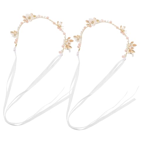 FRCOLOR 2 Stück Teiliges Blumenhaarband mit Künstlichen und Strasssteinen Flexibles Leichtes Haarschmuck für Braut Hochzeit Boho Stil und Maternity Photo Props FRCOLOR 2 Stück Teiliges Blumenhaarband mit Künstlichen und Strasssteinen Flexibles Leichtes Haarschmuck für Braut Hochzeit Boho Stil und Maternity Photo Props von FRCOLOR