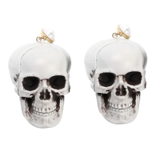 FRCOLOR 2 Stück Teiliges Halloween Schädel Ohrringe Dangle Skelett Design Punk Stil für Damen Party Alltag FRCOLOR 2 Stück Teiliges Halloween Schädel Ohrringe Dangle Skelett Design Punk Stil für Damen Party Alltag von FRCOLOR