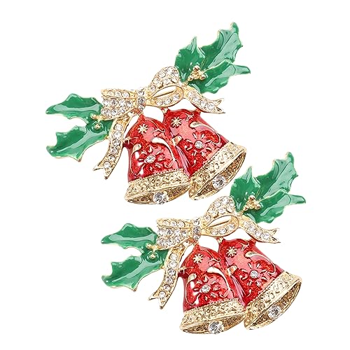 FRCOLOR 2 Stück Teiliges Weihnachtskleidung Brosche Kreative Broschen für Damen Schmuck für Weihnachten und Festliche Anlässe von FRCOLOR