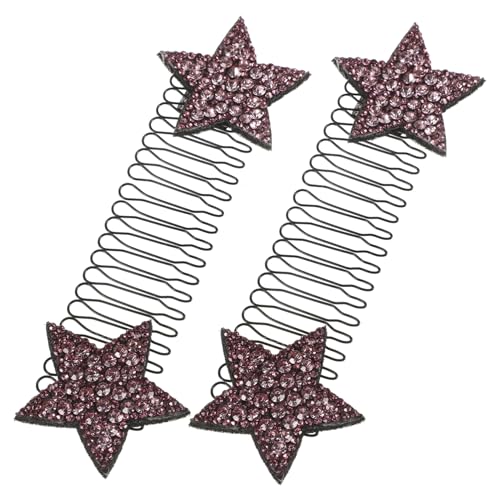 FRCOLOR 2 Stück Unsichtbarer Haarhalter Unsichtbare Haarnadeln Haarklammer Fixierkamm Für Die Haarveredelung Clips Haarspangen Für Dickes Frauenhaar Entwirrer Entwirren Stoff Violett FRCOLOR 2 Stück Unsichtbarer Haarhalter Unsichtbare Haarnadeln Haarklammer Fixierkamm Für Die Haarveredelung Clips Haarspangen Für Dickes Frauenhaar Entwirrer Entwirren Stoff Violett von FRCOLOR