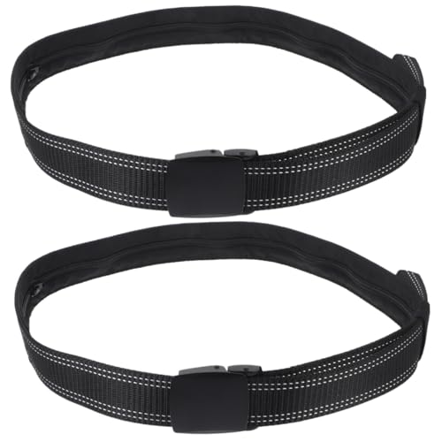 FRCOLOR 2 Stück Versteckter Geld Gürtel Für Versteckter Geldgürtel Gürtelschnalle Reisen Männer Taillengürtel Gürtel Mit Schnalle Sicherungsgeldgürtel Sichern Schwarz Legierung von FRCOLOR