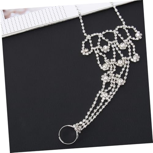 FRCOLOR 2 Stück Verstellbare Fußkettchen mit Funkelnden Strasssteinen Leichtes Schmuck Accessoire für Damen für Strand Hochzeit und Alltag von FRCOLOR