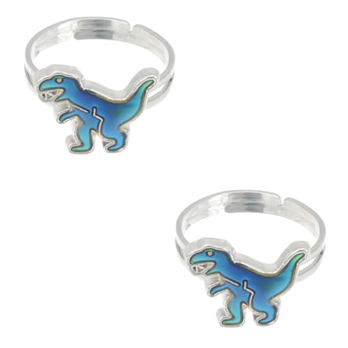 FRCOLOR 2 Stück Verstellbarer Stimmungsring für Frauen Dynamischer Ring für Kreatives mit Temperaturwechsel Elegant von FRCOLOR