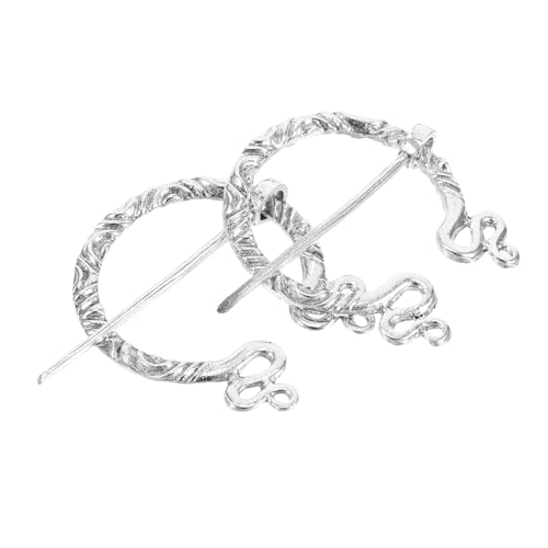 FRCOLOR 2 Stück Vintage Brosche Metall Vielseitiger Mittelalterlicher Schal und Umhangpin mit Feiner Gravur Robustes Accessoire für Damen und Herren Retro Schmuck für Festival und Alltag FRCOLOR 2 Stück Vintage Brosche Metall Vielseitiger Mittelalterlicher Schal und Umhangpin mit Feiner Gravur Robustes Accessoire für Damen und Herren Retro Schmuck für Festival und Alltag von FRCOLOR