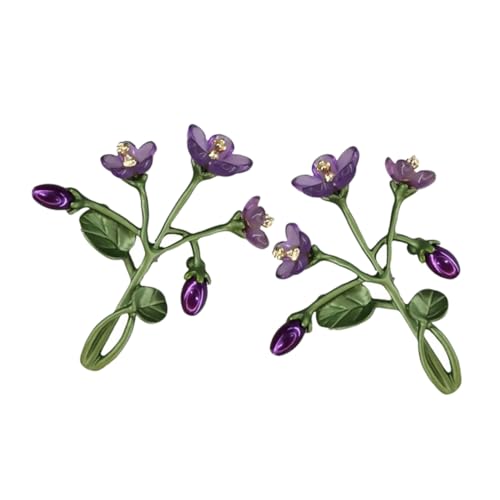 FRCOLOR 2stücke Blumen Brosche Emaille Blume Damenbrosche Schmuck Hutnadel Schalnadel Rucksacknadel Kleiderbrosche Anstecknadel Hochzeit Party Bankett Prom von FRCOLOR