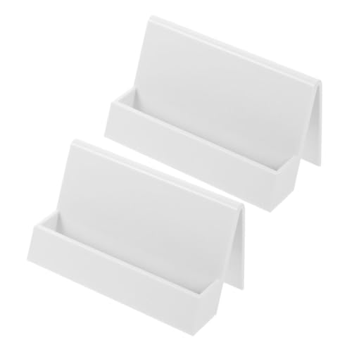 FRCOLOR 2 Stücke Visitenkartenhalter für Schreibtisch Modernes Design Platzsparend Installieren Multifunktional für Büro und Zuhause von FRCOLOR