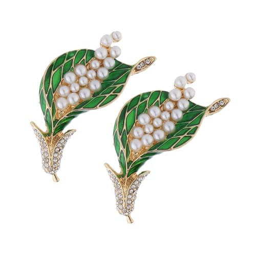 FRCOLOR 2 Stück Weizen Design Broschen für Damen Hochwertigem Legierungsmetall zur Dekoration von Kleidung Taschen Schals Perfektes für Besondere Anlässe von FRCOLOR