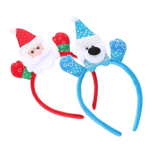 FRCOLOR 2 Stücke Dekorative Weihnachten Leuchtstirnband Kreative Kinder Weihnachten Kopfschmuck Mit Lampe von FRCOLOR