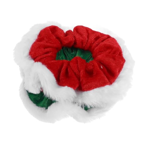 FRCOLOR 2 Stücke Haarring weihnachts haarspangen Weihnachts Haarzubehör Weihnachts-Haarspangen Weihnachts-Haarzubehör leuchtende Haargummis grüne Accessoires für Frauen Goldener Samt von FRCOLOR