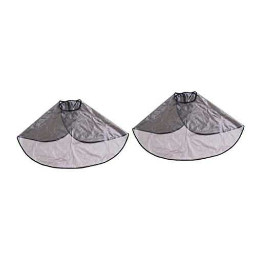 FRCOLOR 2 Stücke Haarschneideumhänge Pvc Haarfärbeumhang Kurzes Make-up Cape Lätzchen für Friseure Friseursalons von FRCOLOR