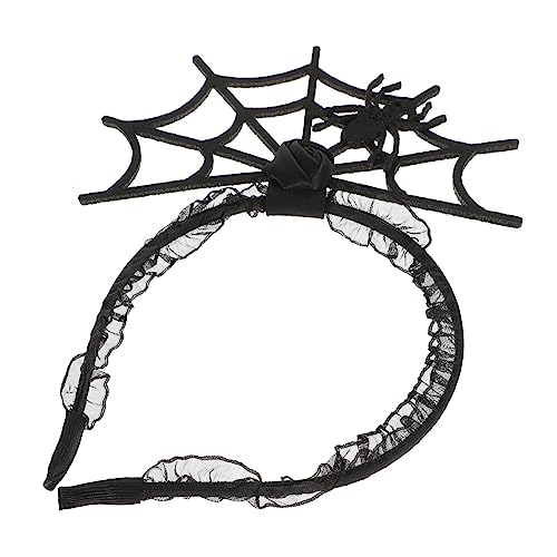 FRCOLOR 2 Stücke Polyester Halloween Kostüm Liefert Spinnennetz Kopfbedeckung Spinne Gespenst Haar Hoop Halloween Haarnadeln Schwarz FRCOLOR 2 Stücke Polyester Halloween Kostüm Liefert Spinnennetz Kopfbedeckung Spinne Gespenst Haar Hoop Halloween Haarnadeln Schwarz von FRCOLOR