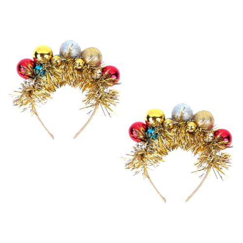 FRCOLOR 2 Stücke Und Mädchen Haarreifen Dekorative Stirnbänder Weihnachten Kinder Haarschmuck Weihnachtskopfbedeckung Für Weihnachtsfeier von FRCOLOR