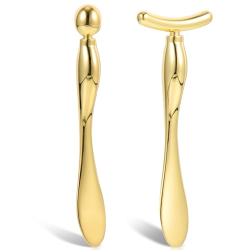 FRCOLOR Augen Roller Kit T Form Für Gesicht Schönheit Werkzeug Auge Creme Löffel Für Augen Pflege von FRCOLOR