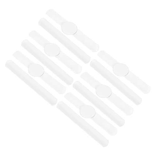 FRCOLOR 20 Stck Teiliges Weißes Klatscharmband für Blanko DIY Schnappbänder Flexible PVC Schnapparmbänder als Partygeschenk und für Jungen und Mädchen von FRCOLOR