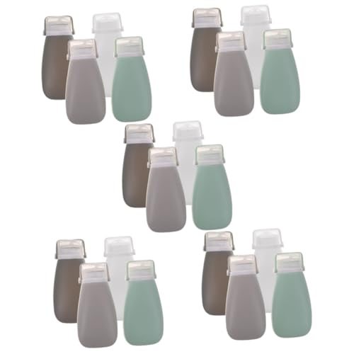 FRCOLOR 20 Stk Flasche Aus Kieselgel Silikon-reiseflaschen Für Toilettenartikel Turnbeutel Für Die Dusche Tragbare Reiseflaschen Reise-kulturflaschen Reisen Pp Klimaanlage Multifunktion von FRCOLOR