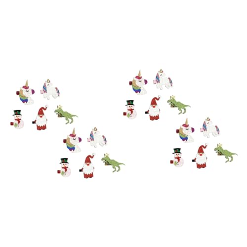 FRCOLOR 20 Stk Pailletten-Brettes Haarspangen für die Weihnachtsfeier Weihnachtshaarspange haarklammer set haarklammern set Haarspangen für Mädchen zu Weihnachten Weihnachts-Haarspangen von FRCOLOR