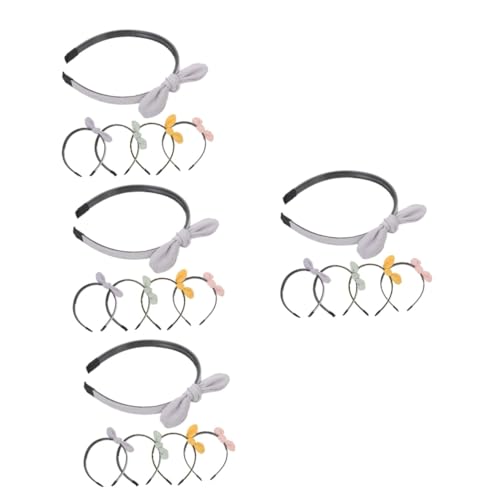 FRCOLOR 20 Stk Schleife Stirnband Kleine Süße Stirnbänder Mit Schleife Damen Stirnbänder Rutschfeste Stirnbänder Mit Schleife Knoten Stirnbänder Haarschmuck Fräulein Binden Stoff Tuch von FRCOLOR