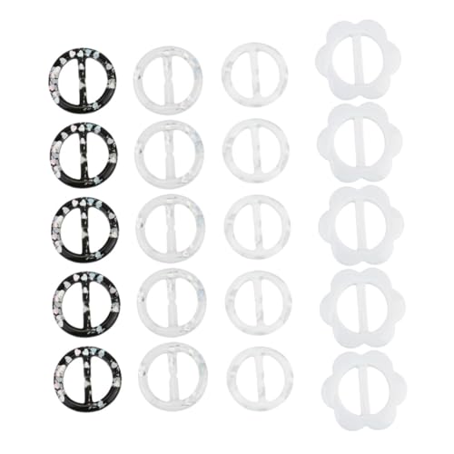 FRCOLOR 20 Stück Brosche Schal Ringe Stilvolle Schal Buckle Resin für Damen Vielseitige Dekoration für Kleidung Hochzeiten Partys von FRCOLOR