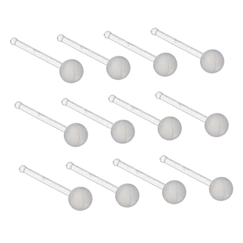 FRCOLOR 20 Stück Flexible Nasenring Retainer Transparente Metallfreie Piercings für Damen Herren Allergiefrei für Sport Operation von FRCOLOR