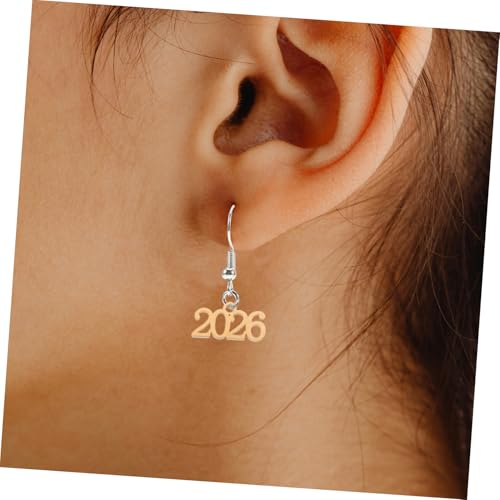 FRCOLOR 20 Stück Jahreszahl Anhänger Charm für Schmuckherstellung DIY Armband Halskette Schlüsselanhänger Festlich Langlebig Vielseitig für Neujahr Abschlussfeier Weihnachten von FRCOLOR