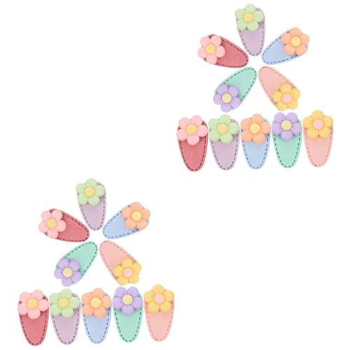 FRCOLOR 20 Stück Leder Haar Accessoires Schnapp Haarspangen Rutschfeste Haarspangen Kinder Haarspangen Für Mädchen Kinder Haar Accessoires Für Mädchen Niedliche Haarspangen von FRCOLOR