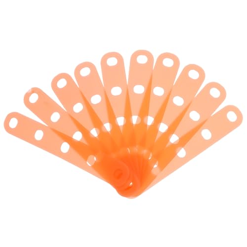FRCOLOR 20 Stück Lockenwickler Bänder Silikonbänder Für Damen Lockenwickler Orangefarbene Silikonbänder Für Dauerwellen Stangenroller Silikonbänder Für Lockenwickler Lockenwickler von FRCOLOR
