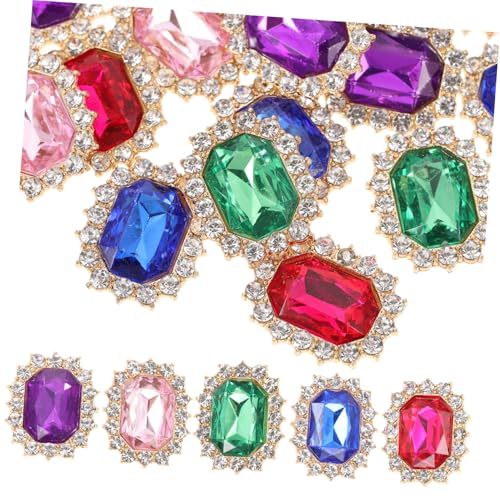 FRCOLOR 20 Stück Teiliges Schuhclip mit Künstlichen Perlen und Funkelnden Strass Charms Dekorative Schnürsenkel Schmuckstücke für Damen Vielseitiges Schuhzubehör Fünf Farben für Sneaker von FRCOLOR