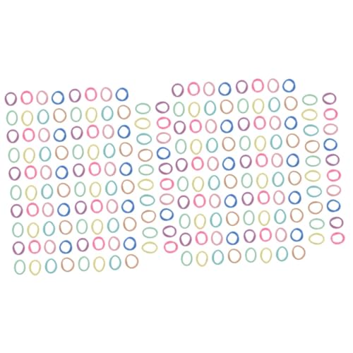 FRCOLOR 2 Sets Haargummis in Großen Mengen Spiral-haargummis Knitterfrei Elastische Pferdeschwanzhalter Baumwoll-haarbänder Für Frauen Und Mädchen 100 Stück * 2 von FRCOLOR