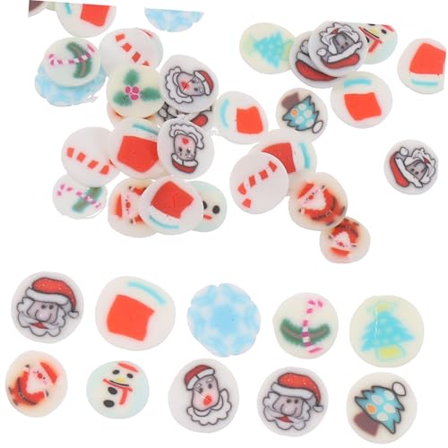 FRCOLOR 2000stücke Weihnachts Nail Art Dekoration Slices Nail Sticker Für Kreative Nageldesigns Vielseitig Einsetzbar Für Maniküre Kunstnägel Und Nagelkunst von FRCOLOR