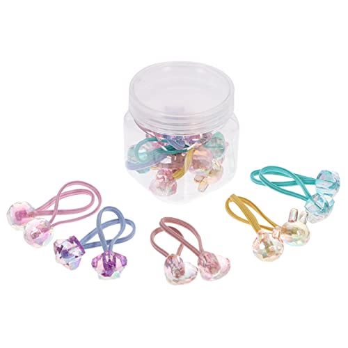 FRCOLOR Kinder Haargummis Elastische Haarseile 20 Stück Bunte Bonbonfarben Sicher und Langlebig für Mädchen Kinder Frisuren Dekorative Haaraccessoires von FRCOLOR