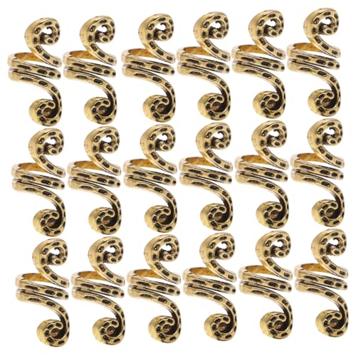 FRCOLOR 20stücke Haarmanschetten Für Zöpfe Dreadlock Zubehör Zarte Haar Schmuck Ornament Haar Manschetten Zum Flechten Für Partys Urlaub Modenschauen Hochzeiten von FRCOLOR