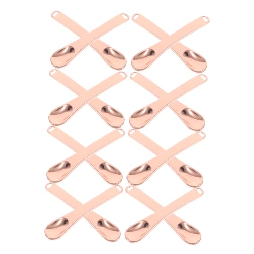 FRCOLOR 20stücke Kosmetikspatel Metallischer Applikator Für Gesichtscreme Und Maske Wiederverwendbare Löffel Für Hautpflege Eyecare Praktisches Design in Roségold von FRCOLOR