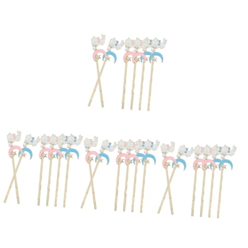 FRCOLOR 24 Stk Häschen Haarnadel cute hair clips ostern haarschmuck Haarklammern für Partys Haarspangen für Bühnenauftritte Hasenhaarspangen für Frauen Bobby-Clips Osterstifte Legierung von FRCOLOR