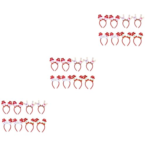 FRCOLOR 24 Stk Weihnachtsstirnbänder Für Frauen Leuchtendes Geweih-stirnband Geweih Rentier Stirnband Leuchten Weihnachtsstirnbänder Weihnachtliche Haardekoration Kind Scheinen Kopftaste von FRCOLOR