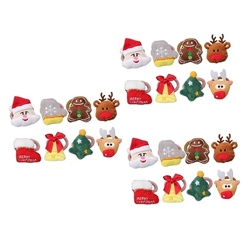 FRCOLOR Stk Weihnachtsstirnband für Kinder weihnachts haarreif haarband weihnachten Mädchen Weihnachten Pferdeschwanz Halter Weihnachtspferdeschwanzband Haarspangen haarschmuck von FRCOLOR
