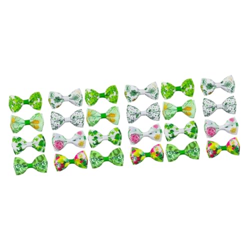 FRCOLOR Kleeblatt-Haarspange Haarspangen Für Kinder 24 Stk Haarschmuck Schleifenknoten-haarnadeln St. Patricks Day Haarspangen n St. Patricks Day Haarnadeln Krawatte Kind Einstellen von FRCOLOR