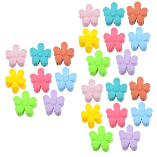 FRCOLOR 24 Stück Clip Styling Haarklammer Matte Haarspangen Dickes Haar Accessoire Mattes Haar Clutch Mädchen Haarspangen Haarfang Haarspangen Pferdeschwanz Halter Clip Bunt von FRCOLOR