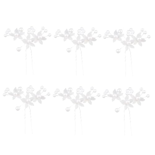 FRCOLOR 24stücke Haarnadeln Aus Perlen Für Hochzeiten Braut Und Partyschmuck Stilvolle Haaraccessoires Für Damen Und Mädchen Weiß von FRCOLOR
