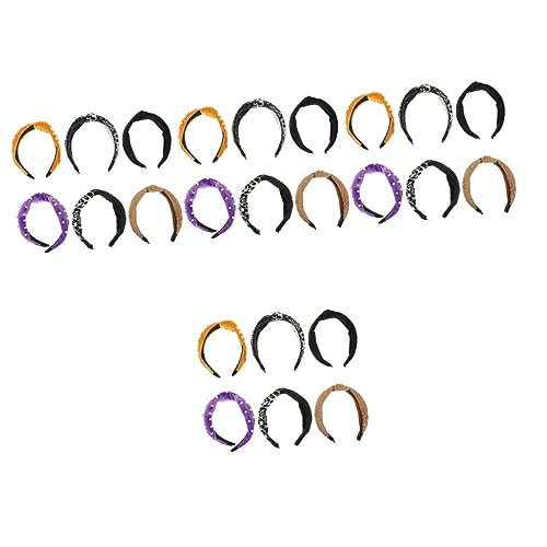 FRCOLOR 24 Stk Geknotetes Stirnband Aus Stoff Perlenstirnband Haarband Haargummis Für Frauen Damen Stirnbänder Für Frauen Turban-stirnband Rutschfest Fräulein Kopfbedeckung von FRCOLOR