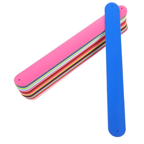 FRCOLOR 24 Stück Teiliges Silikon Schnapparmband Weiche und Bequeme Slap Armbänder für Einfarbige Wristbands für Party Gastgeschenke Outdoor Aktivitäten Hautfreundlich und Langlebig von FRCOLOR