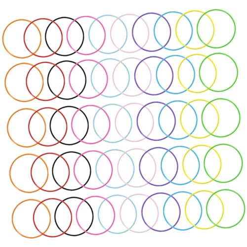 FRCOLOR 25 Stück Buntes Silikonarmband Armbänder für Bands Armreifen kleine Haargummis Neon-Armband Partygeschenke der 80er Gelee-Armband 80er Schmuck Kieselgel von FRCOLOR