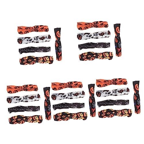 FRCOLOR 25 Stk Halloween-haarband Halloween-kopfschmuck Totenkopf-stirnband Spinnen-stirnband Kürbis Haarband Kürbis Stirnband Halloween-accessoires Für Frauen Fräulein Stoff Schädel Schal von FRCOLOR