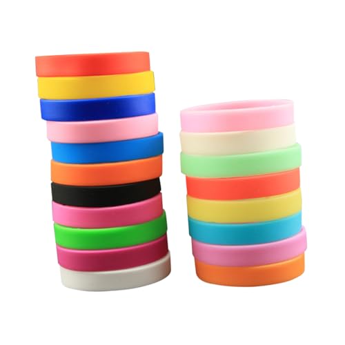 FRCOLOR 25 Stück Silikonarmbänder Bunte Armbänder für Party Accessoires Bequem und Langlebig für Jungen und Mädchen Sport Treiben FRCOLOR 25 Stück Silikonarmbänder Bunte Armbänder für Party Accessoires Bequem und Langlebig für Jungen und Mädchen Sport Treiben von FRCOLOR